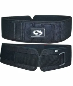 Пояс атлетичний вузький з тканини, чорний, розмір XXXL