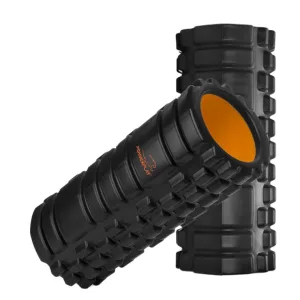Масажний ролик роллер PowerPlay 4025 Massage Roller Чорно помаранчевий 33x15 см.
