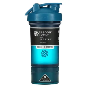 Шейкер спортивний BlenderBottle ProStak 650 мл з 2 ма контейнерами Темно-синій