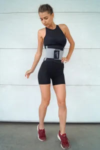 Пояс-корсет для підтримки спини PowerPlay 4305 (110*24 см) чорно-сірий