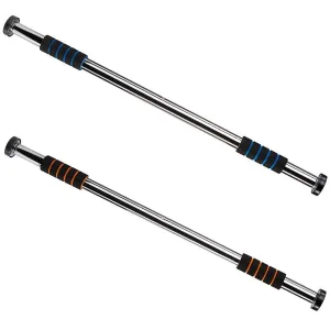 Турнік у дверний проріз розсувний 80-120 см Помаранчевий