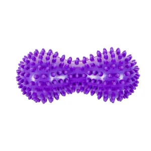 Масажер для спини «арахіс» подвійний їжак PVC 16 х6, 5 см фіолетовий