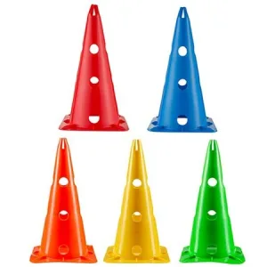 Конус-фішка для тренувань з отворами для штанги та тримачем зверху 38 см