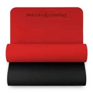 Килимок для йоги та фітнесу Power System PS-4060 TPE Yoga Mat Premium Red 183 х61 х0,6
