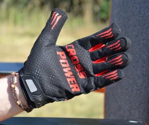 Рукавички для кросфіту з довгим пальцем Power System PS-2860 Cross Power Black/Red - L