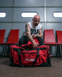 Спортивна сумка TITLE Boxing Deluxe Gear Bag Red (70 л.)