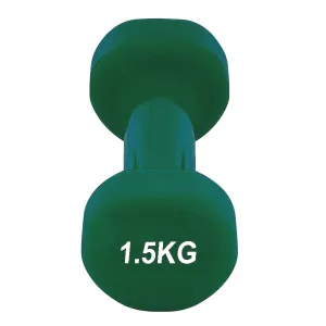 Гантель вінілова PowerPlay 4125 Achilles - 1,5 кг. зелена 1 шт.