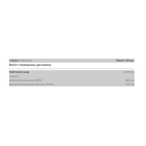 Omega 3 - 100 капсул