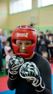 Боксерський шолом тренувальний PowerPlay 3100 PU Червоний - S