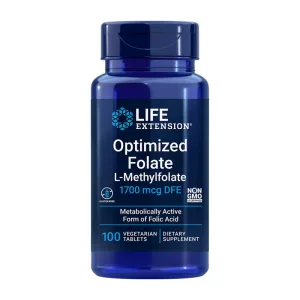 Optimized Folate L-Methylfolate 1700 мкг DFE - 100 вег. таблетка