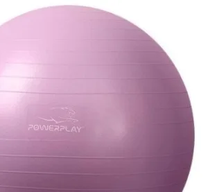 М'яч для фітнесу фітбол PowerPlay 4001 Ø75 cm Gymball фіолетовий + помпа