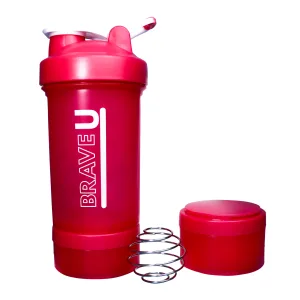 Shaker with containers 3 in 1 - 600 мл Рожевий