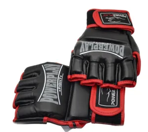 Рукавиці для MMA PowerPlay 3058 чорно червоні - M