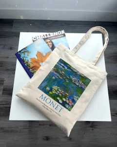 Екошопер BookOpt ВК4063 MONET «водяні лілії» бежевий