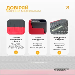 Степ для аеробіки 3-ступінчастий EasyFit