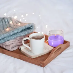 Ароматична свічка 'Bispol' в скляному стакані Бузок (SN 71-38)