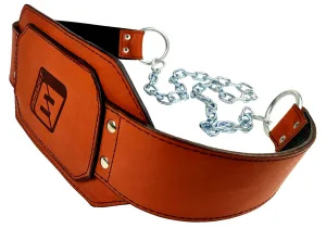 Пояс для обтяжень EasyFit (шкіра) до 250 кг коричневий