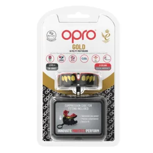 Капа OPRO Gold доросла (вік 11+) JAWS Black/Red (art.102504011)