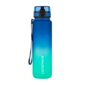 Uzspace Frosted Gradient Waterbottle 3038 1 л blue/Зелений