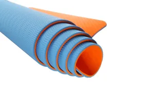 Yoga and fitness mat U-POWEX TPE Yoga mat Orange/Blue (183x61x0.6)