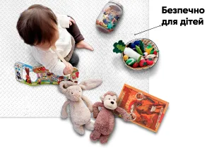 Tatami mat EasyFit SwallowTail 4 pcs (60x60x1 cm) puzzle swallow tail white