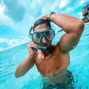 Набір для плавання Intex маска + трубка Black (55648)