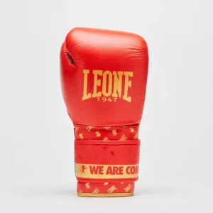 Боксерські рукавиці Leone GN220 DNA Red 16 унцій (бинти 4 м. в комплекті)