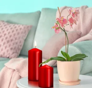 Набір свічок 4 шт. циліндр червоні sw50/4