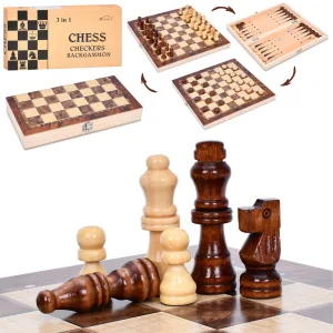 Шахи 3в1 - 34.5 х 34.5 х 2.5 см