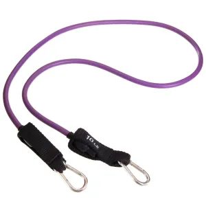 Еспандер трубчастий для фітнесу з карабіном 5,8х8,3х1200 мм навантаження 4,5 кг фіолетовий