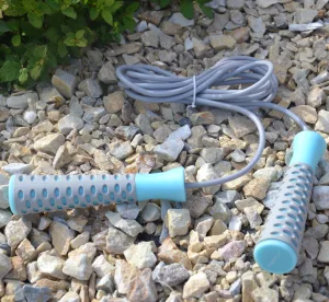 Скакалка PowerPlay 4206 Jump Rope PRO+ сіро-м'ятна (2,75m.)