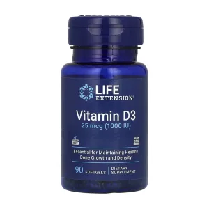 Vitamin D3 25 мкг (1000 IU) - 90 софтгель