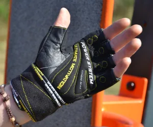 Рукавички для фітнесу Power System PS-2810 Ultimate Motivation Black/Yellow Line - XL