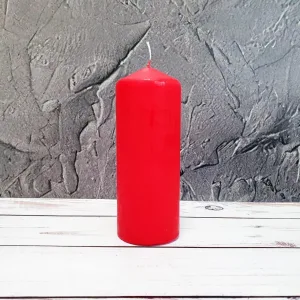 Свічка столова циліндр Bispol sw60/150 030 червонй