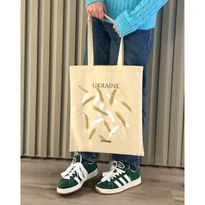 Екошопер BookOpt BK4007 Ukraine колоски бежевий
