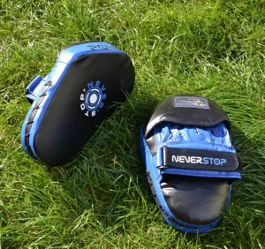 Лапи боксерські PowerPlay 3051 чорно сині PU [пара]