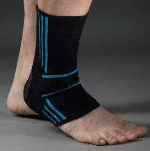 Бандажі на гомілкостоп Power System PS-6022 Ankle Support Evo Black/Blue 2 шт. - XL