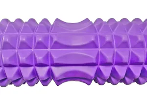 Масажний ролик (роллер) PowerPlay 4406 EVA Massage Roller фіолетовий 45×12 см