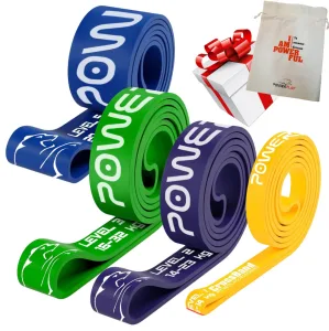 Еспандер-петля (гумка для фітнесу і кроссфіту) PowerPlay PP_0015 набір 4шт. опір 5-45кг. (сумарно 114кг.)