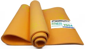 Килимок для йоги та фітнеса EasyFit PER Premium Mat 8 мм + чохол помаранчевий