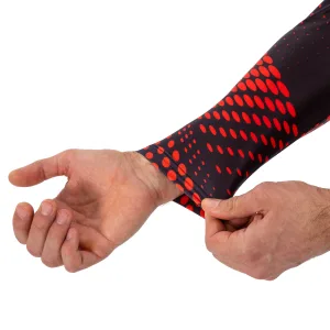 Рашгард лонгслів чоловічий Domino чорний-червоний TC210-13 - S