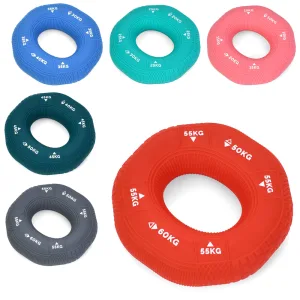 Еспандер кистьовий кільцевий, силікон з потрійним навантаженням Сірий