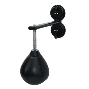 Настінна пневматична боксерська груша Чорний-червоний