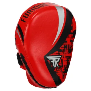Лапа вигнута для боксу та єдиноборств FISTRAGE FURIOUS 2 шт червоний-чорний