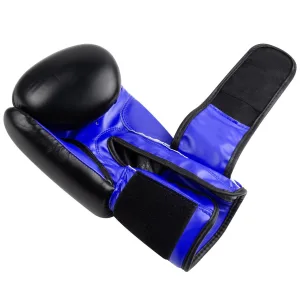 Боксерські рукавиці PowerPlay 3004 Classic чорно-сині 16 унцій