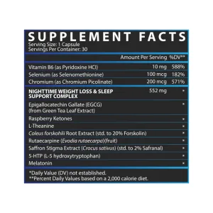 Lipo-6 Black Nighttime UC - 30 капсул