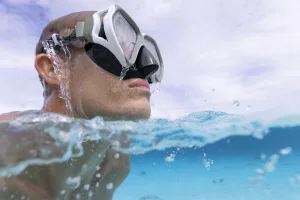 Маска для плавання BESTWAY 14+ 22075 Чорний/Білий