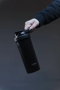 Шейкер спортивний SmartShake металевий Insulated Steel - 750 мл Чорний