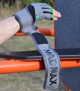 Рукавички для фітнесу MadMax MFG-860 Wild Grey/Green XXL