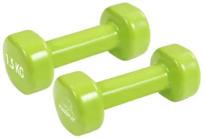 Гантелі вінілові PowerPlay 2 * 1,5 кг. PP_4103 зелені (2шт. - пара)